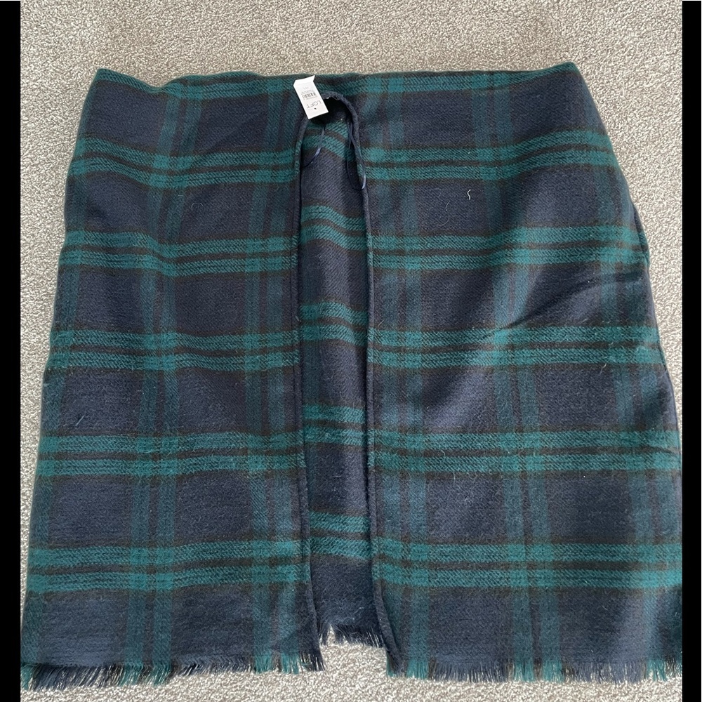 New LOFT plaid poncho